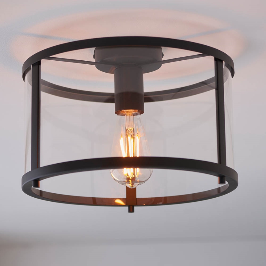 Endon 101540 - Taklampa HOPTON 1xE27/10W/230V svart