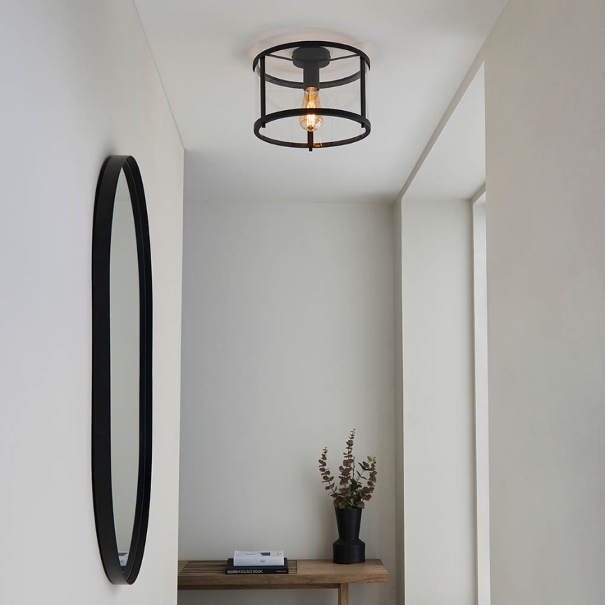 Endon 101540 - Taklampa HOPTON 1xE27/10W/230V svart