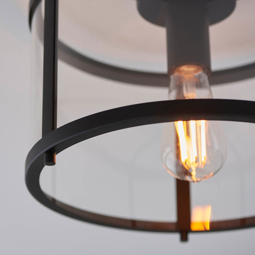 Endon 101540 - Taklampa HOPTON 1xE27/10W/230V svart