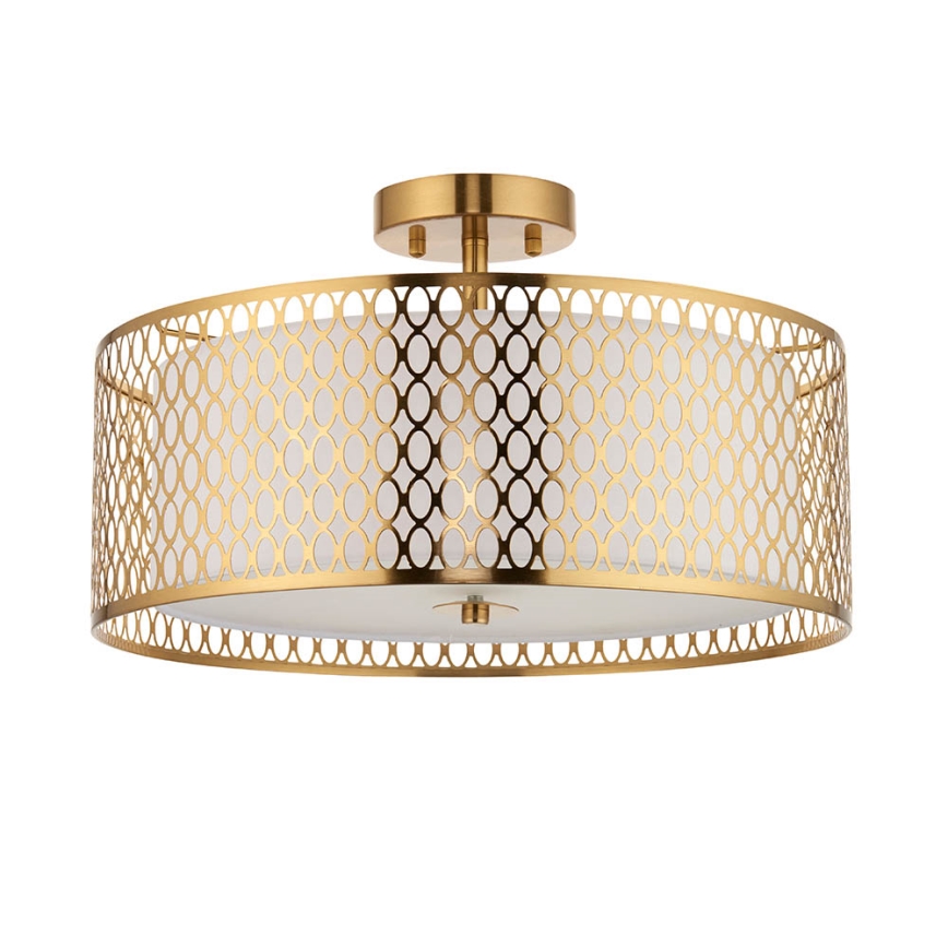 Endon 101568 - Ytmonterad ljuskrona CORDERO 3xE27/10W/230V guld