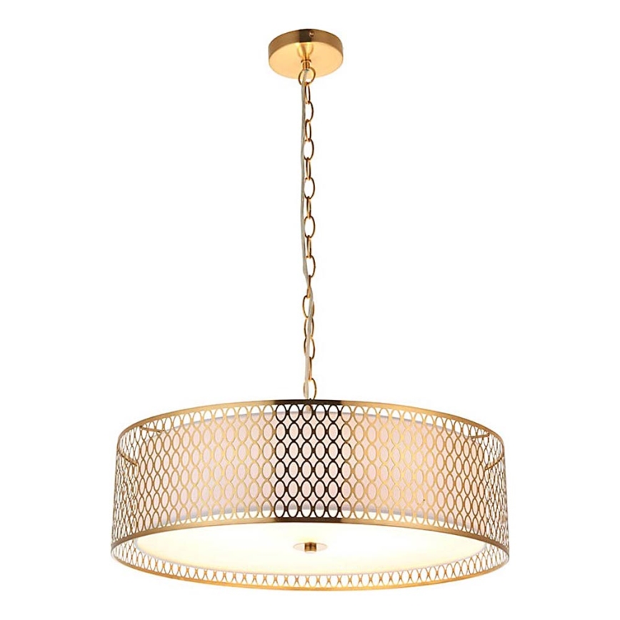 Endon 101569 - Hänglampa med kedja CORDERO 3xE27/10W/230V guld