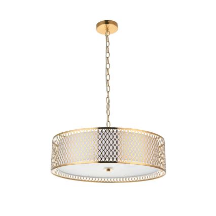 Endon 101569 - Hänglampa med kedja CORDERO 3xE27/10W/230V guld