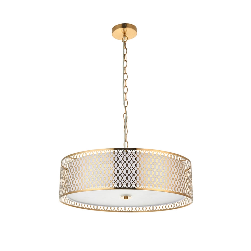 Endon 101569 - Hänglampa med kedja CORDERO 3xE27/10W/230V guld