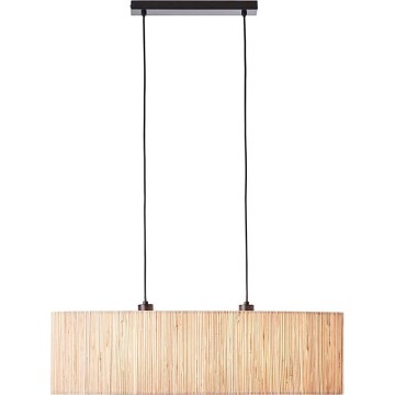 Endon 101692 - Ljuskrona med textilsladd LONGSHORE 2xE27/10W/230V beige