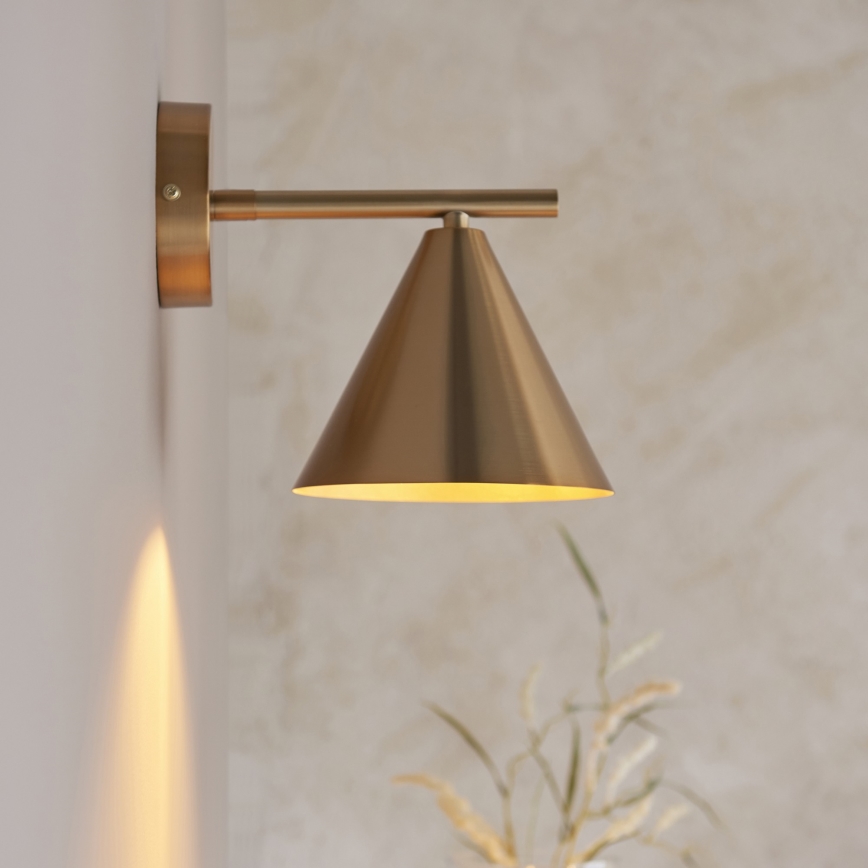 Endon 102893 - Väggspotlight CAPE 1xE14/7W/230V mässing