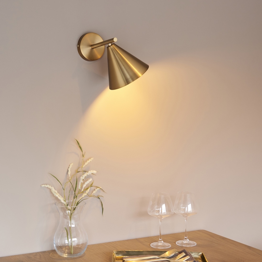 Endon 102893 - Väggspotlight CAPE 1xE14/7W/230V mässing