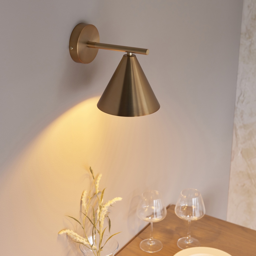 Endon 102893 - Väggspotlight CAPE 1xE14/7W/230V mässing