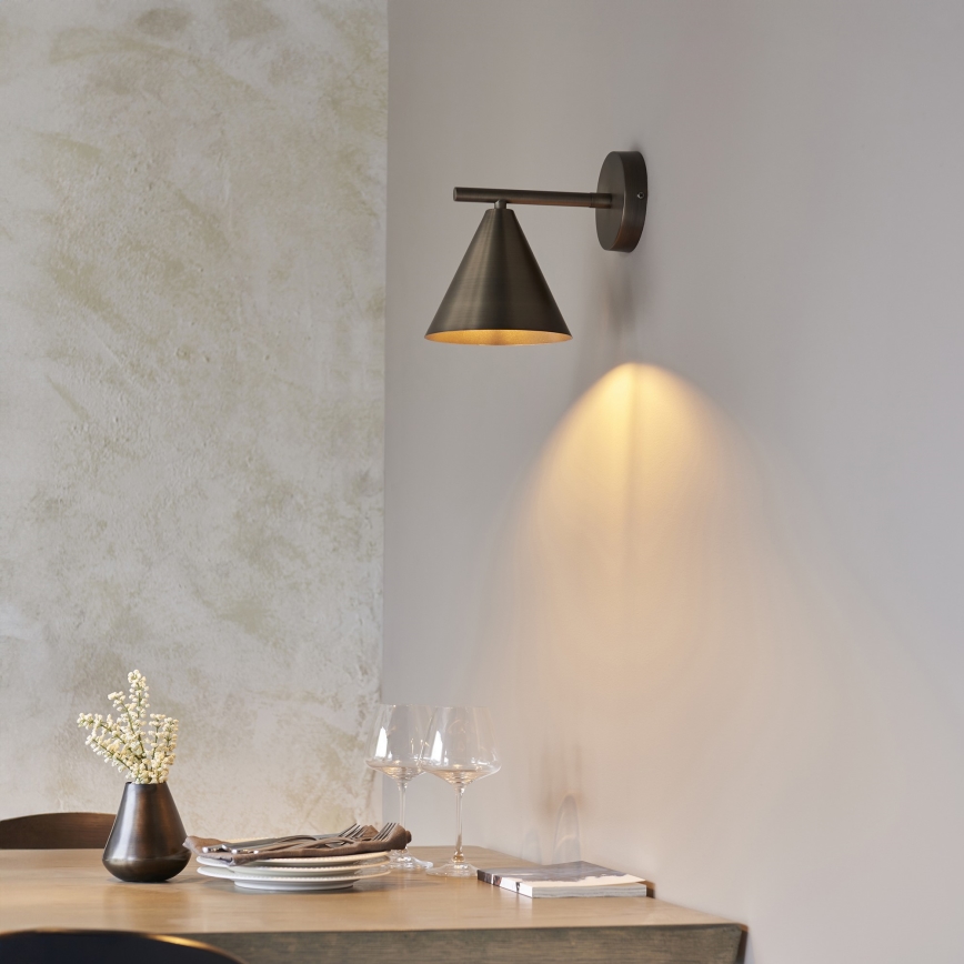 Endon 102894 - Väggspotlight CAPE 1xE14/7W/230V brons