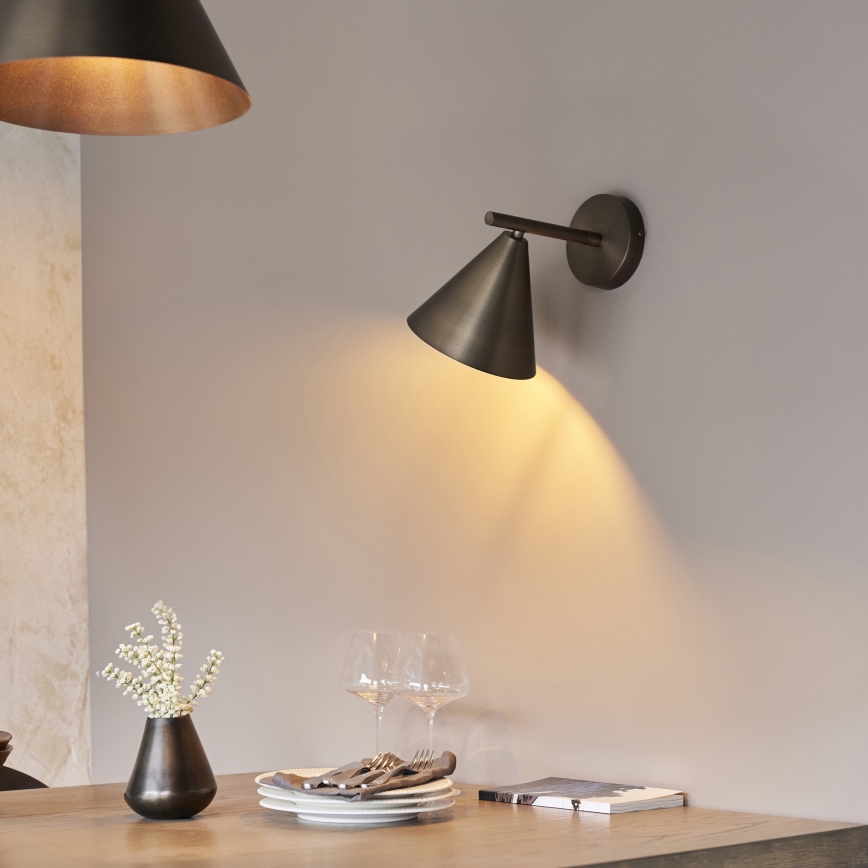 Endon 102894 - Väggspotlight CAPE 1xE14/7W/230V brons