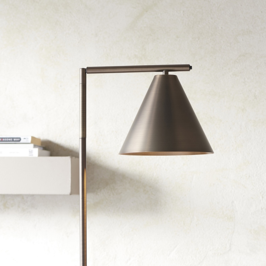Endon 102895 - Golvlampa CAPE 1xE27/10W/230V brons