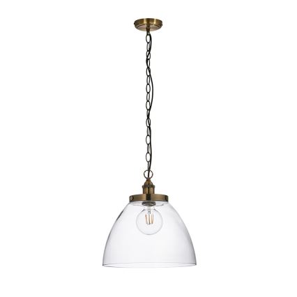 Endon 102926 - Ljuskrona på kedja HANSEN 1xE27/10W/230V mässing