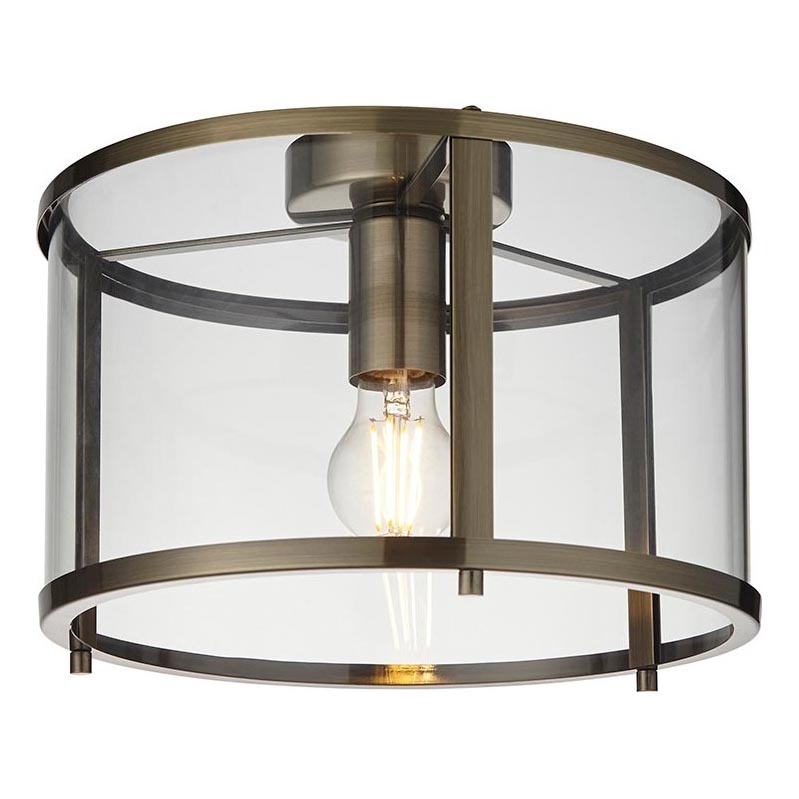 Endon 103112 - Taklampa HOPTON 1xE27/10W/230V mattkrom