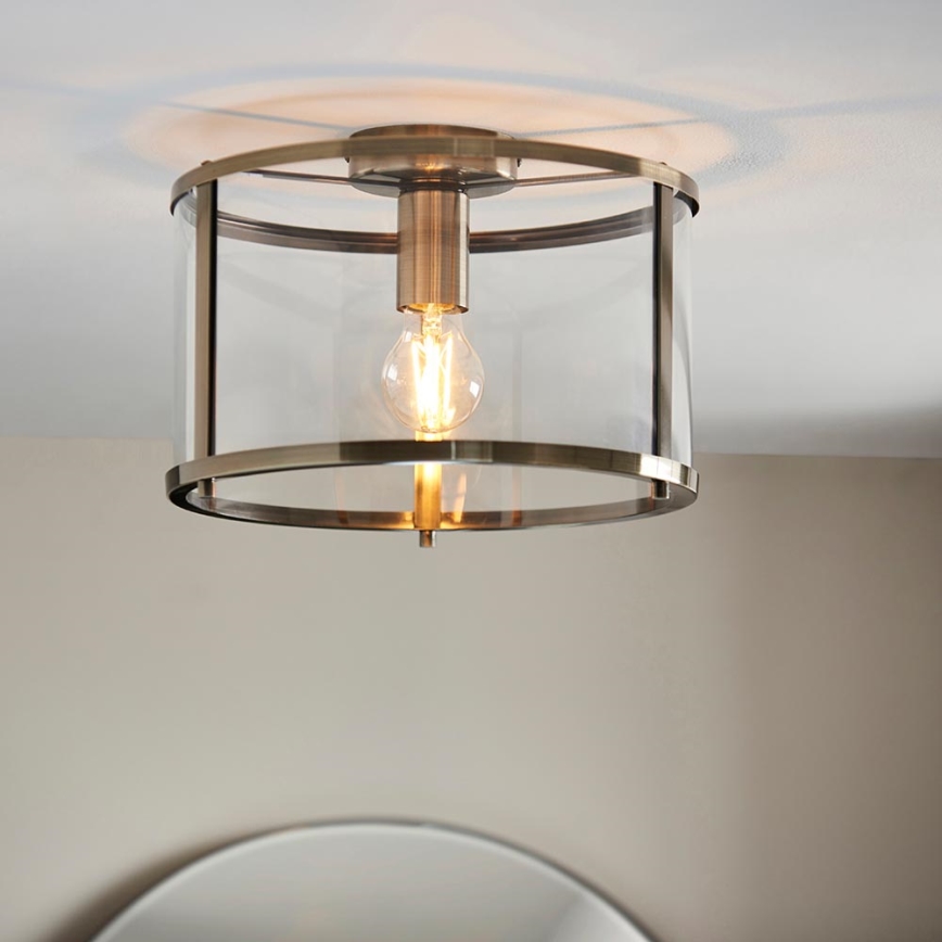 Endon 103112 - Taklampa HOPTON 1xE27/10W/230V mattkrom