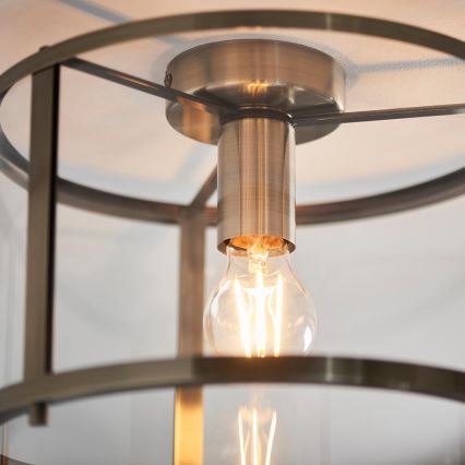 Endon 103112 - Taklampa HOPTON 1xE27/10W/230V mattkrom