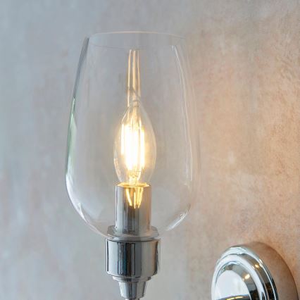 Endon 103316 - Vägglampa STOURTON 1xE14/6W/230V polerad krom