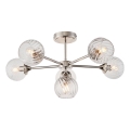 Endon 104050 - Pendelkrona ALLEGRA 6xE14/7W/230V skinande krom/genomskinlig