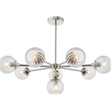 Endon 104051 - Ljuskrona på stång ALLEGRA 8xE14/7W/230V polerad krom