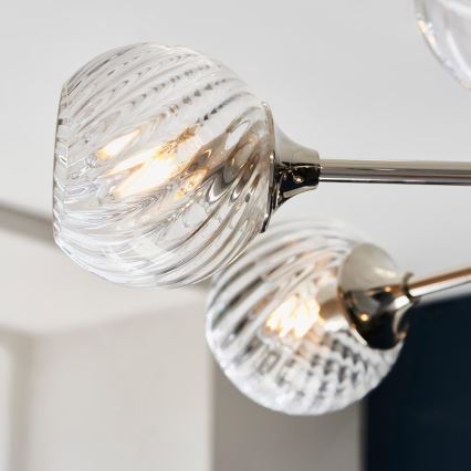 Endon 104051 - Ljuskrona på stång ALLEGRA 8xE14/7W/230V polerad krom