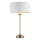 Endon 104054 - Bordslampa HIGHCLERE 1xE14/7W/230V vit/mässing diameter 25 cm