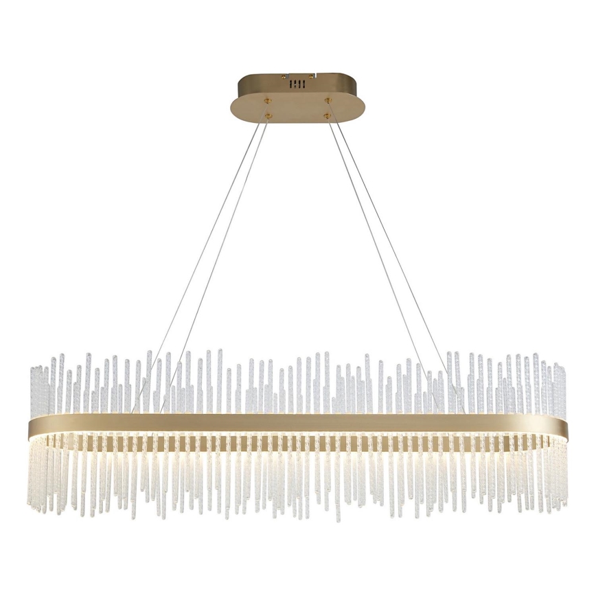 Endon 104082 - Dimbar LED-pendellampa med vajer ADRIEL LED/47W/230V 3000K guld/klart glas