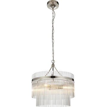 Endon 104113 - Taklampa med kedja MARIETTA 3xE14/7W/230V polerad krom
