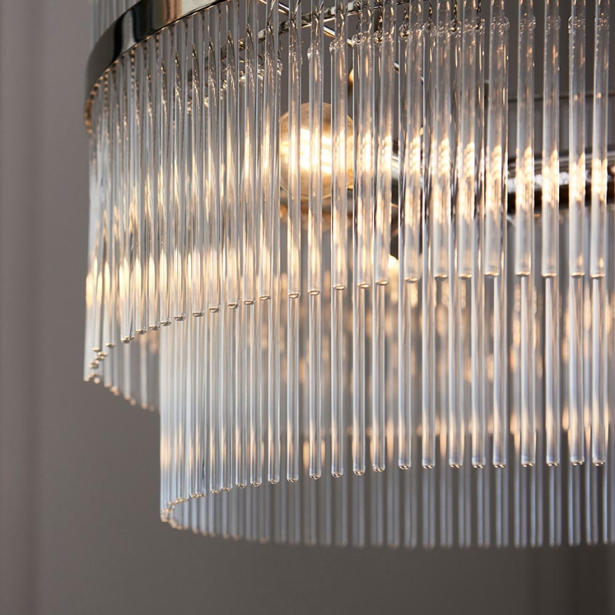 Endon 104113 - Taklampa med kedja MARIETTA 3xE14/7W/230V polerad krom