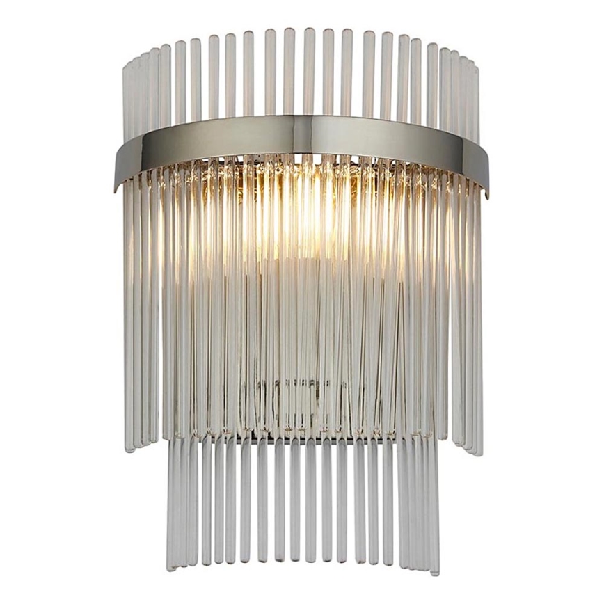 Endon 104114 - Vägglampa MARIETTA 1xE14/6W/230V skinande krom/genomskinlig