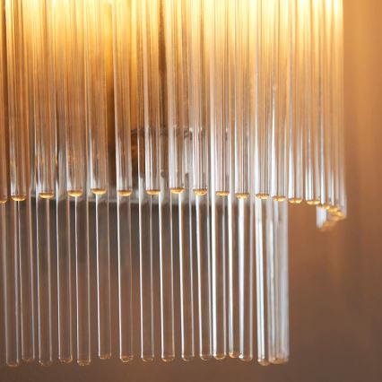Endon 104114 - Vägglampa MARIETTA 1xE14/6W/230V skinande krom/genomskinlig