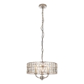 Endon 104466 - Ljuskrona på kedja CLIFTON 3xE14/6W/230V skinande krom/genomskinlig diameter 38,5 cm
