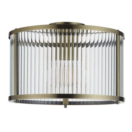 Endon 106265 - Taklampa RIDGETON 1xE27/10W/230V mässing