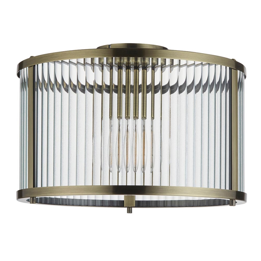 Endon 106265 - Taklampa RIDGETON 1xE27/10W/230V mässing