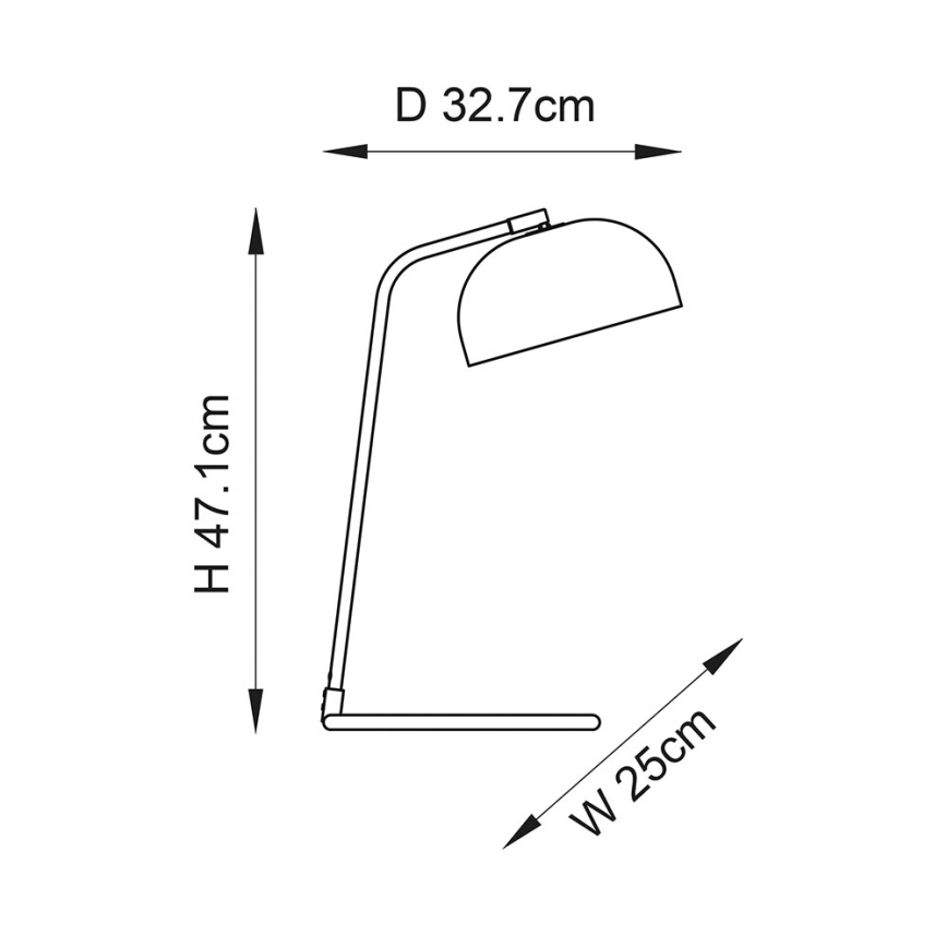 Endon 106336 - Bordslampa BRAIR 1xE14/7W/230V svart