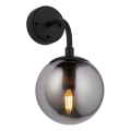 Endon 106664 - Vägglampa ONTARIO 1xE14/7W/230V svart/rökig