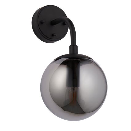 Endon 106664 - Vägglampa ONTARIO 1xE14/7W/230V svart/rökig