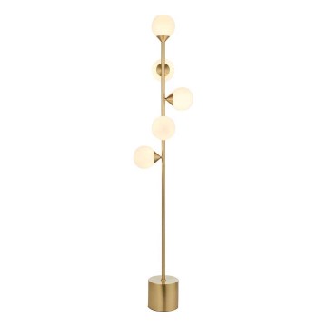 Endon 106756 - Golvlampa OTIS 5xG9/3W/230V guld