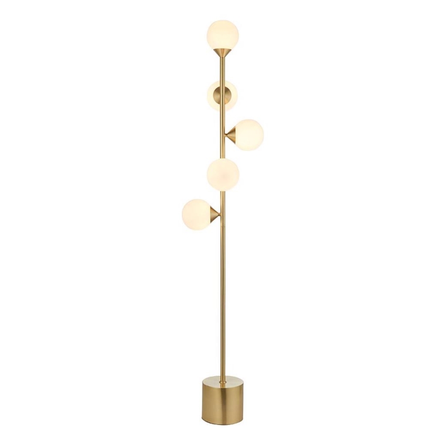 Endon 106756 - Golvlampa OTIS 5xG9/3W/230V guld