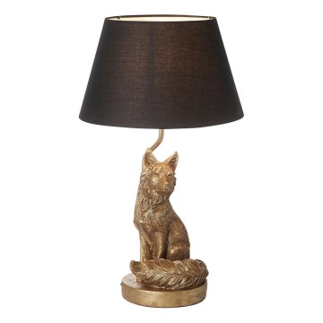 Endon 106796 - Bordslampa FOX 1xE14/6W/230V svart/mässing