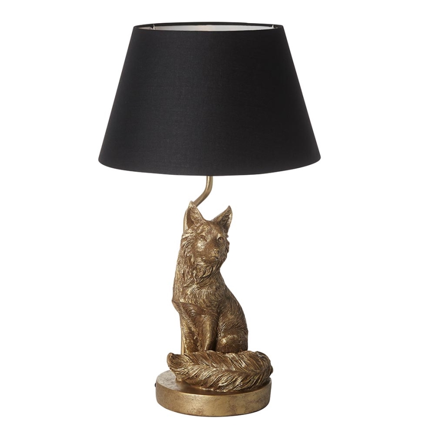 Endon 106796 - Bordslampa FOX 1xE14/6W/230V svart/mässing