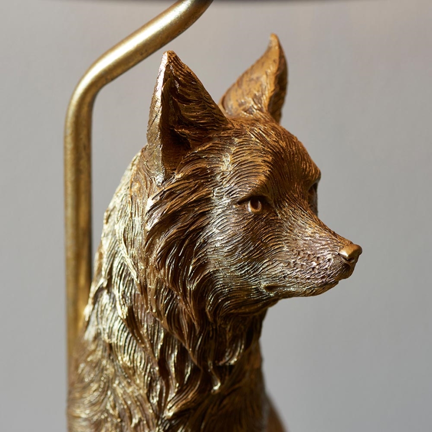 Endon 106796 - Bordslampa FOX 1xE14/6W/230V svart/mässing
