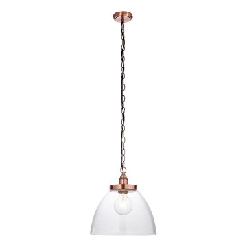 Endon 106895 - Hänglampa med kedja HANSEN 1xE27/10W/230V koppar