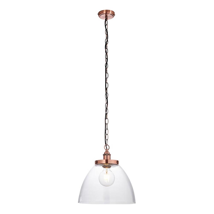 Endon 106895 - Hänglampa med kedja HANSEN 1xE27/10W/230V koppar
