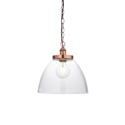 Endon 106895 - Hänglampa med kedja HANSEN 1xE27/10W/230V koppar