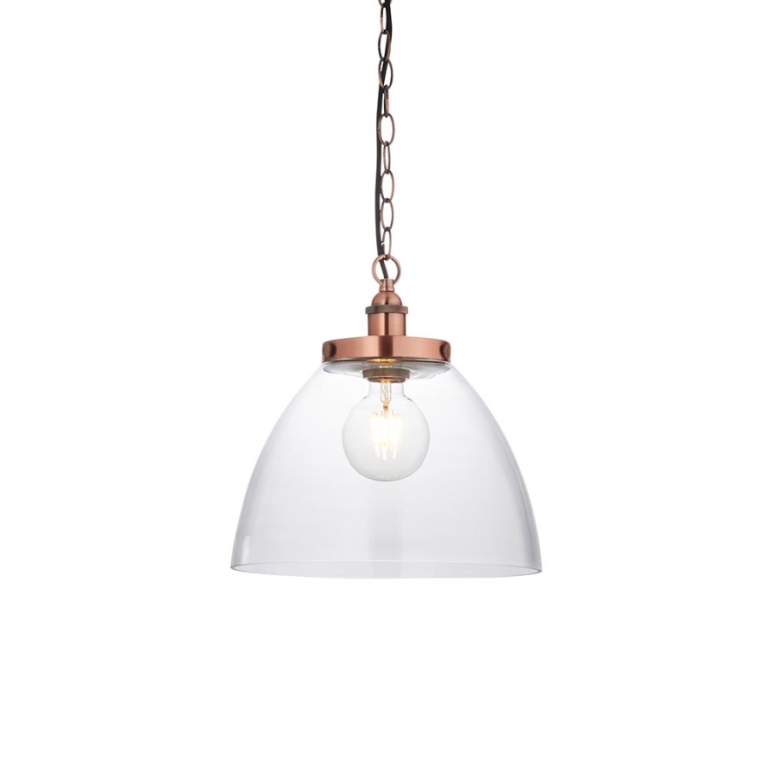 Endon 106895 - Hänglampa med kedja HANSEN 1xE27/10W/230V koppar