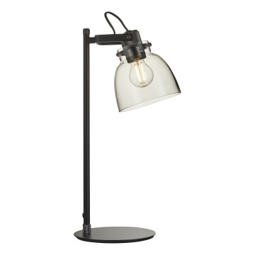 Endon 107012 - Bordslampa URBAN 1xE27/10W/230V svart/rökfärgad
