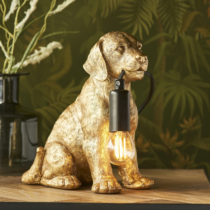 Endon 107364 - Bordslampa PUPPY 1xE14/7W/230V guld