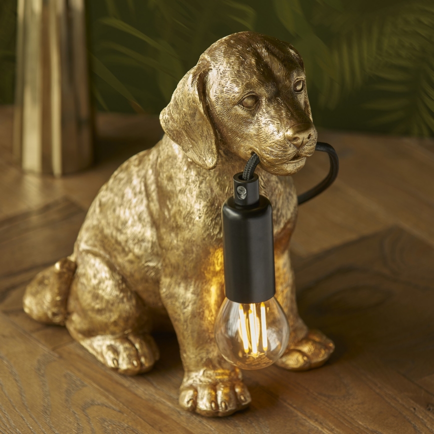 Endon 107364 - Bordslampa PUPPY 1xE14/7W/230V guld