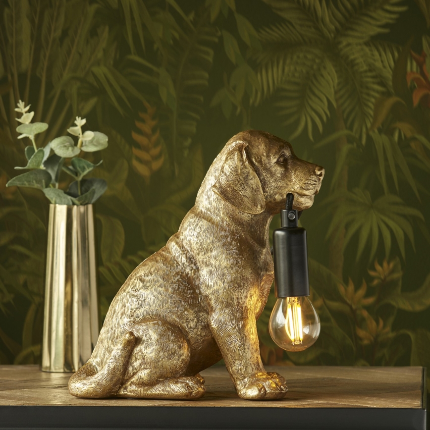 Endon 107364 - Bordslampa PUPPY 1xE14/7W/230V guld