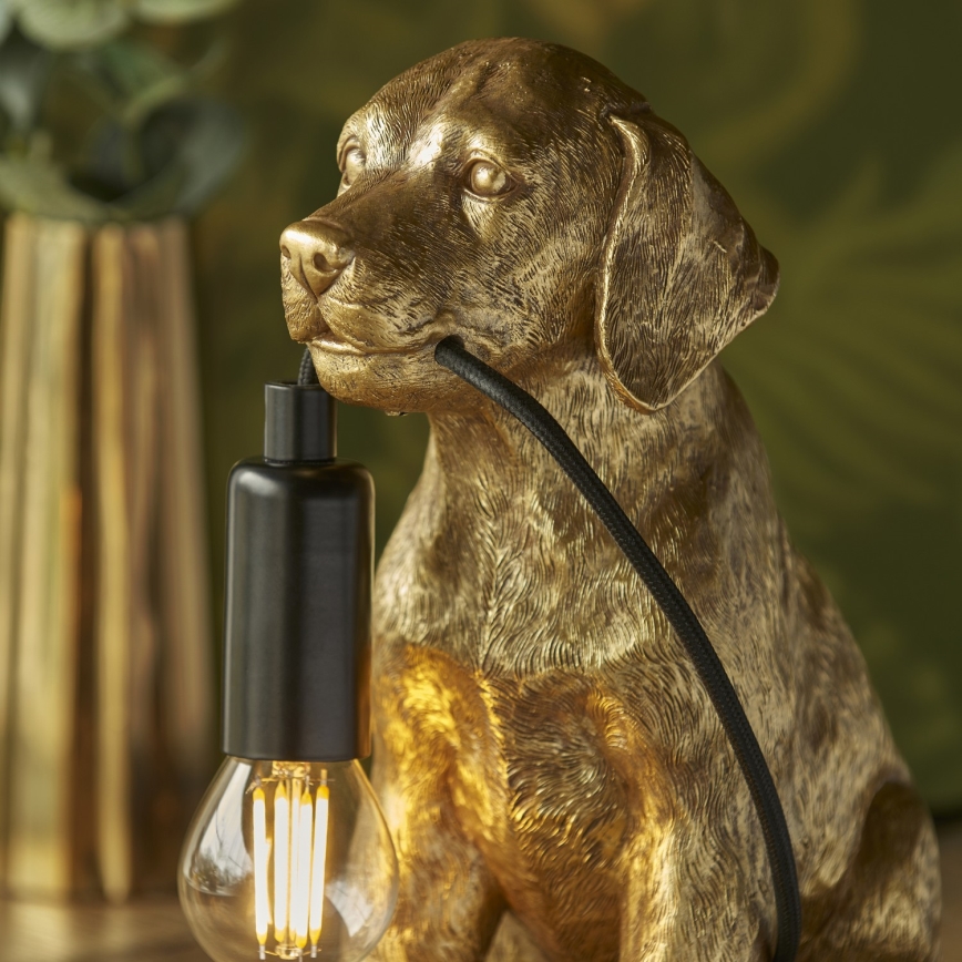 Endon 107364 - Bordslampa PUPPY 1xE14/7W/230V guld
