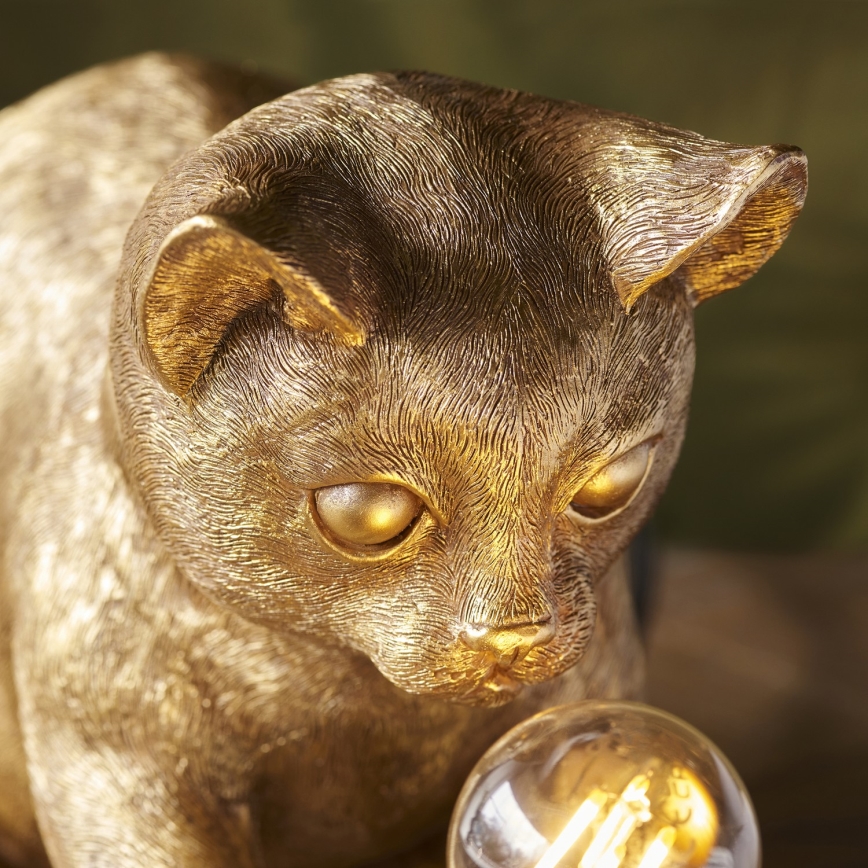 Endon 107389 - Bordslampa KITTEN 1xE14/7W/230V guld
