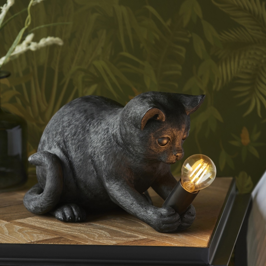 Endon 107390 - Bordslampa KITTEN 1xE14/7W/230V svart